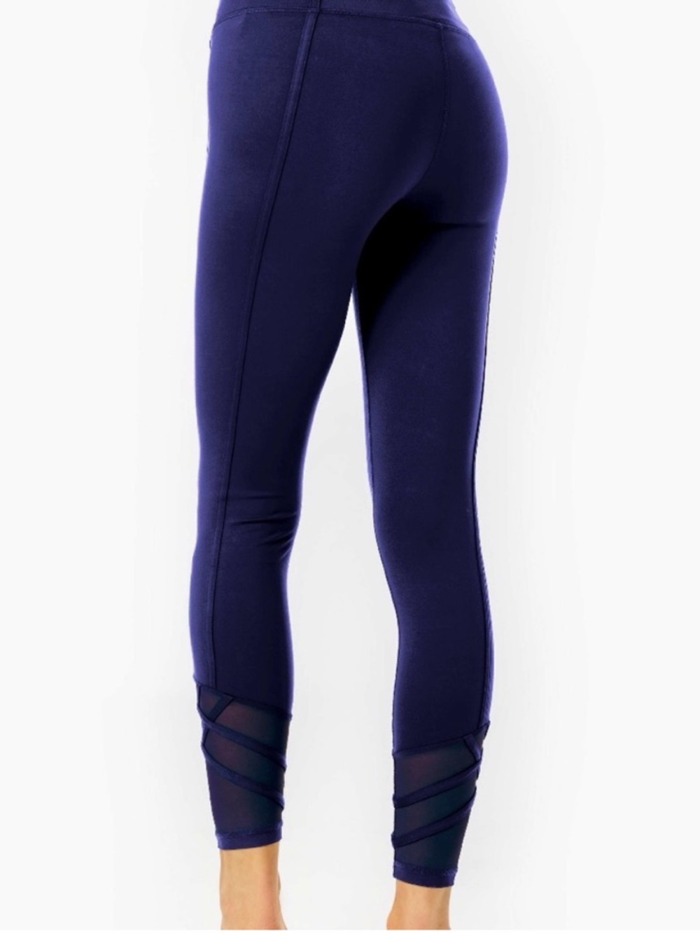 Lilly Pulitzer Luxletic Weekender High Rise Leggings True Navy Size Large